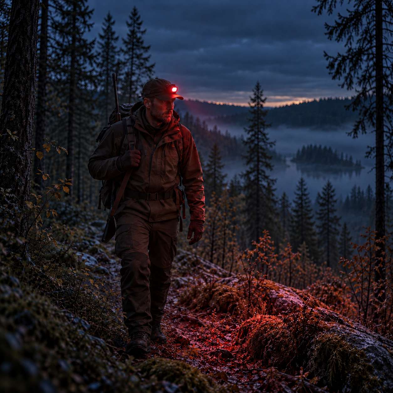 Globuz - Astro Headlamp with red & white light.